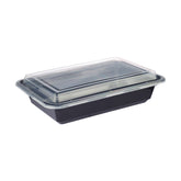 Black Base Rectangular Container With Lid